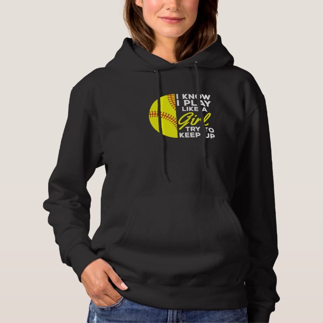 Camiseta Eu Sei Que Brinco Como Uma Garota Tentando Continu (Frente)