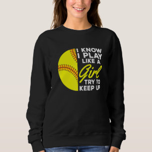 Camiseta Eu Sei Que Brinco Como Uma Garota Tentando Continu