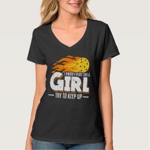 Camiseta Eu Sei Que Eu Brinco Como Uma Garota Tentando Cont