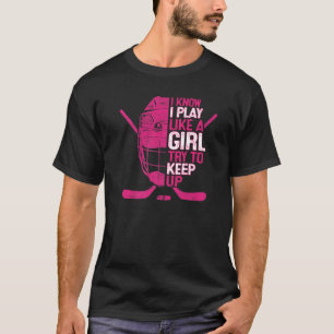 Camiseta Eu sei que eu jogo como uma garota Máscara de Gole
