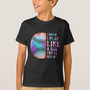 Camiseta eu sei que eu jogo como uma garota tentando contin