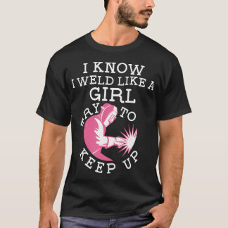 Camiseta Eu Sei Que Eu Soldo Como Uma Garota Tente Acompanh