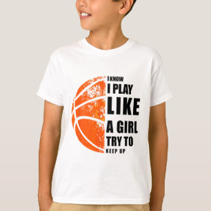 Camiseta Eu Sei Que Eu Toco Como Uma Garota Tentando Contin