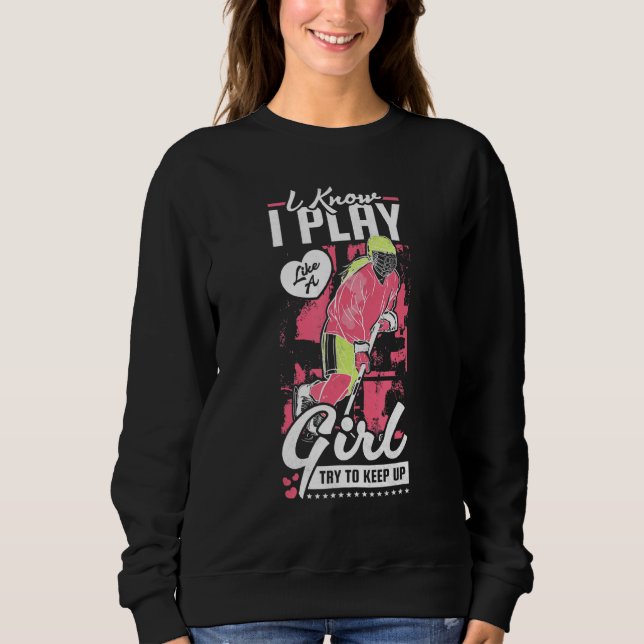 Camiseta Eu Sei Que Eu Toco Como Uma Garota Tentando Contin (Frente)