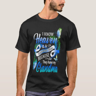 Camiseta Eu Sei Que O Céu É Um Lugar Bela Que Eles Têm O Me