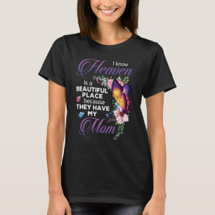 Camiseta Eu Sei Que O Céu É Um Lugar Bonito Porque Eles Têm