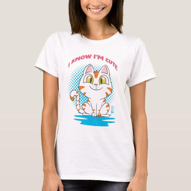 Camiseta Eu sei que sou branco bonito (Frente)