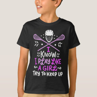Camiseta Eu Sei Que Toco Como Uma Garota Que Engraçado Lacr