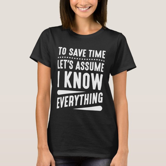 Camiseta Eu Sei Tudo (Frente)