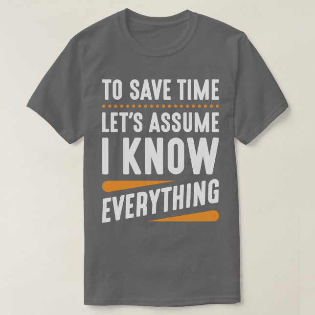 Camiseta Eu Sei Tudo (Frente do Design)
