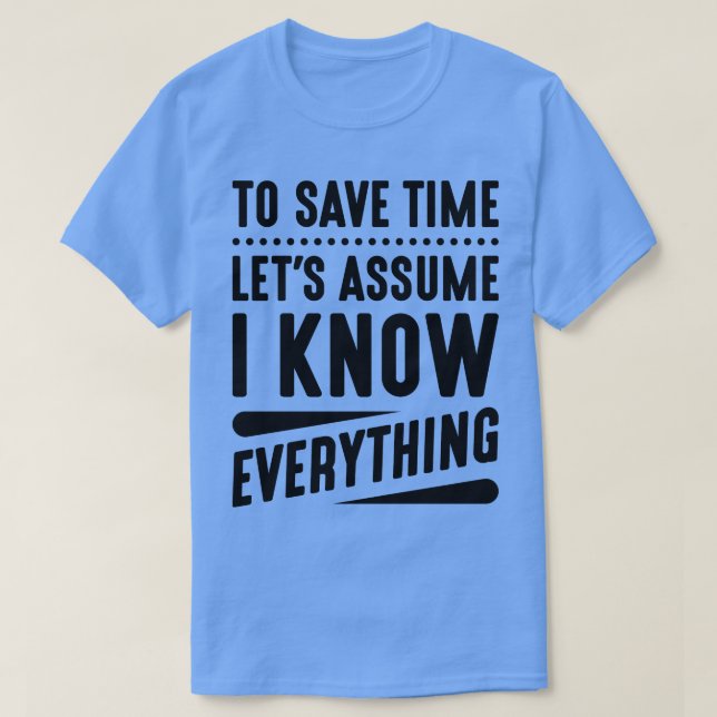 Camiseta Eu Sei Tudo 3 (Frente do Design)