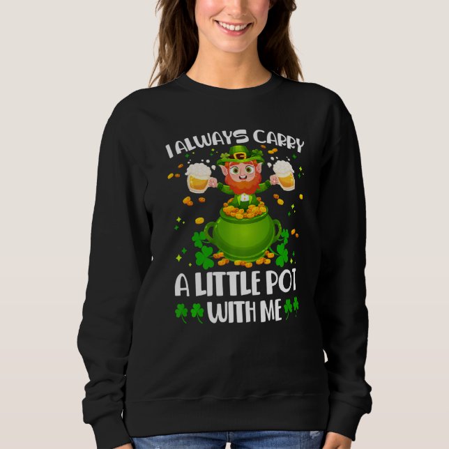 Camiseta Eu sempre Carregar um Pote comigo Rua D de Patrick (Frente)