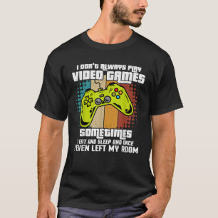 Camiseta EU SEMPRE JOGO VIDEOS GAMES Jogo Jovens Adolescent