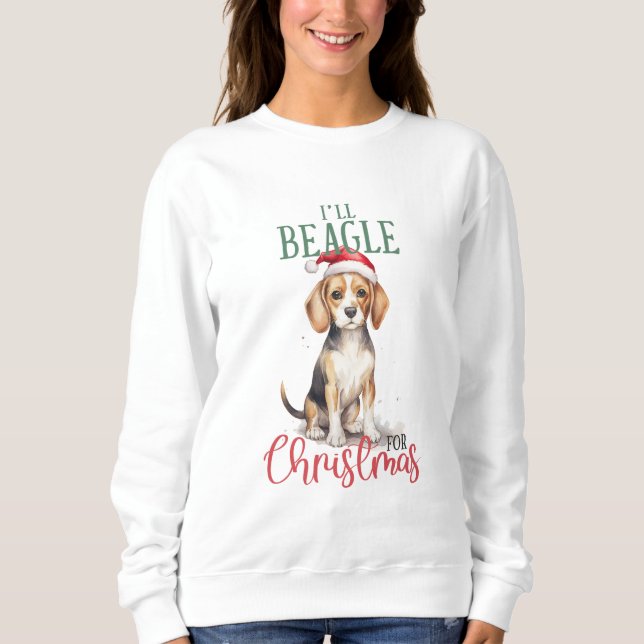 Camiseta Eu Serei Beagle No Natal (Frente)