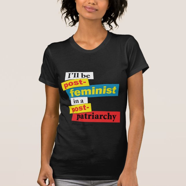 Camiseta Eu serei cargo-feminista em um cargo-pa… - (Frente)