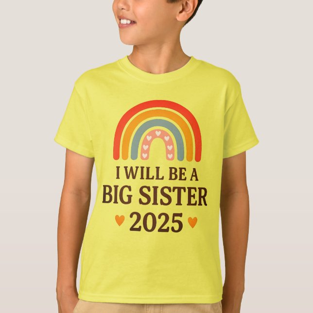 Camiseta Eu serei uma irmã mais velha 2025 (Frente)