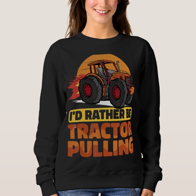 Camiseta Eu seria preferencialmente de Trator Puxando Trato (Frente)