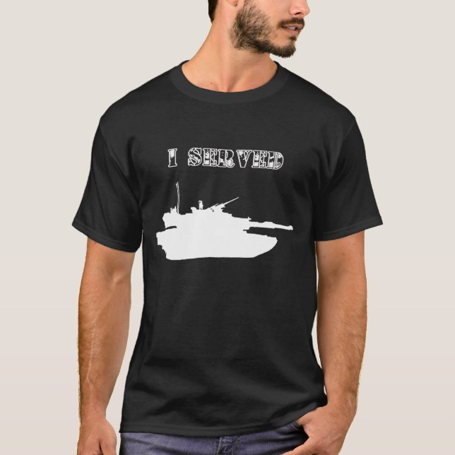 Camiseta Eu servi: M1 Abrams (Frente)