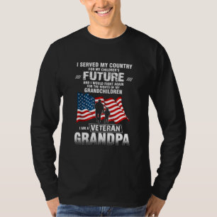 Camiseta Eu Servi O Meu País Para Os Meus Filhos Vetera Fut