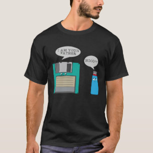 Camiseta Eu Seu Pai Nãooo Diskette e Conspiração USB