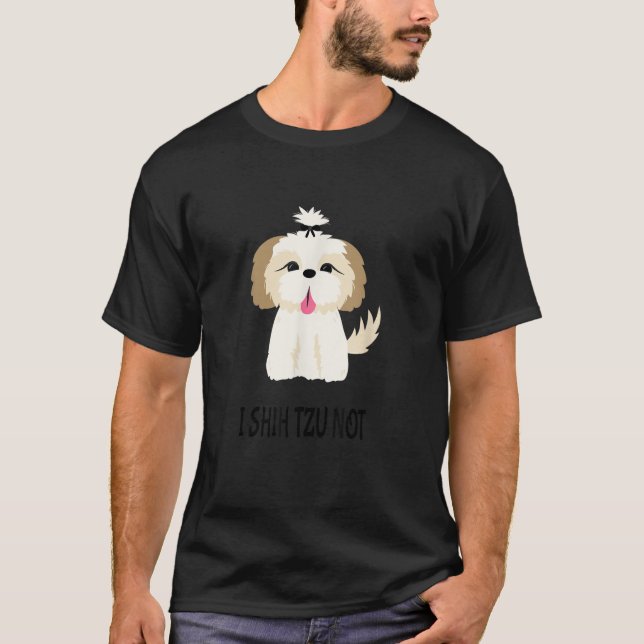 Camiseta Eu Shih Tzu Não  (Frente)