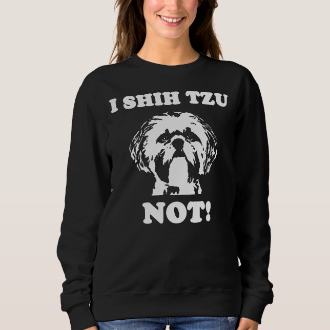 Camiseta Eu Shih Tzu Não Cachorro (Frente)