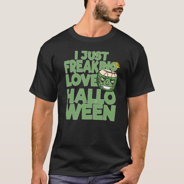 Camiseta Eu simplesmente adoro o Halloween   Coco Jack O La (Frente)