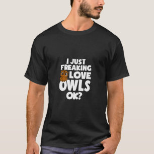 Camiseta Eu simplesmente amo corujas ok moletom de coruja p