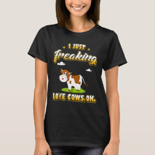 Camiseta Eu simplesmente amo vacas ok