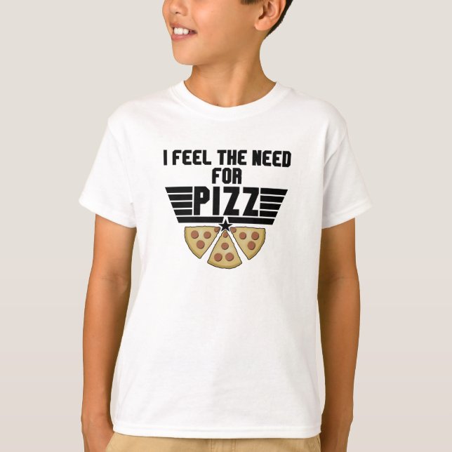 Camiseta Eu Sinto A Necessidade De Pizz - Pizza Lovers (Frente)
