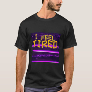 Camiseta Eu Sinto Cansado Vaporwave Estético Para Depres