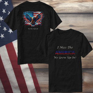 Camiseta Eu Sinto Falta da América em que Cresci