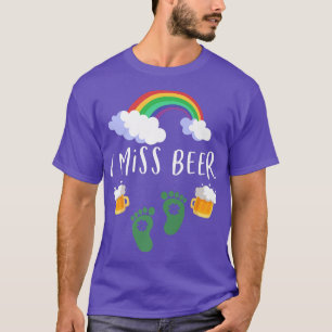 Camiseta Eu sinto falta do anúncio de gravidez do Dia de Sã