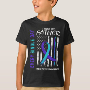 Camiseta Eu Sinto Falta Do Meu Pai Padre Suicídio Prevenção