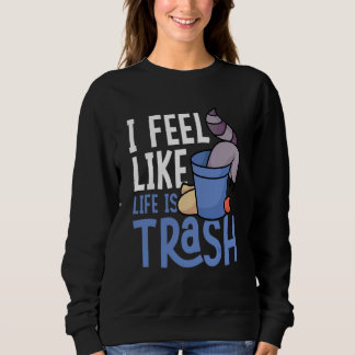 Camiseta Eu Sinto Que a Vida É Lixo Guaxinins Panda-Lixo