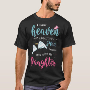 Camiseta Eu sinto saudades de você e sei que o céu é um lug