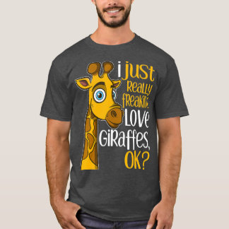 Camiseta Eu só amo as girafas, muito doidas