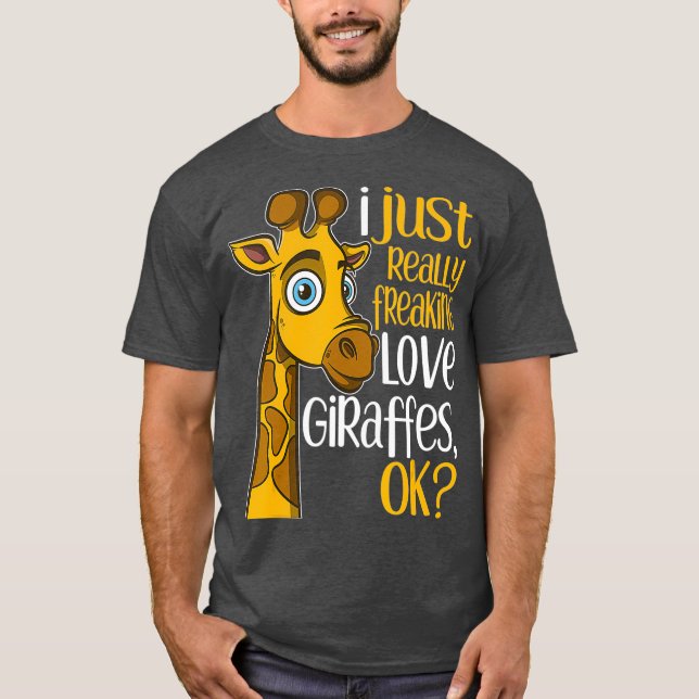 Camiseta Eu só amo as girafas, muito doidas (Frente)