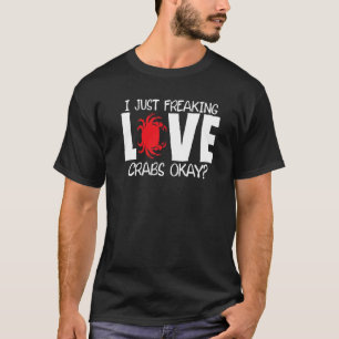Camiseta Eu Só Amo Caranguejos Caranguejo Piada Crustaceano