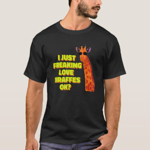 Camiseta Eu só amo girafas ok girafa