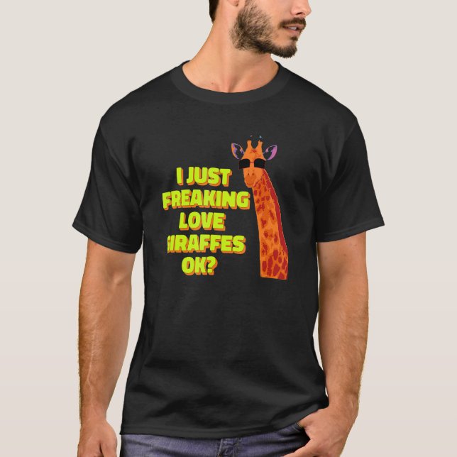 Camiseta Eu só amo girafas ok girafa (Frente)