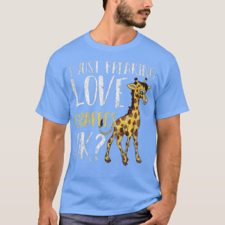 Camiseta Eu Só Amo Girafas, Ok, Zoológico Engraçado