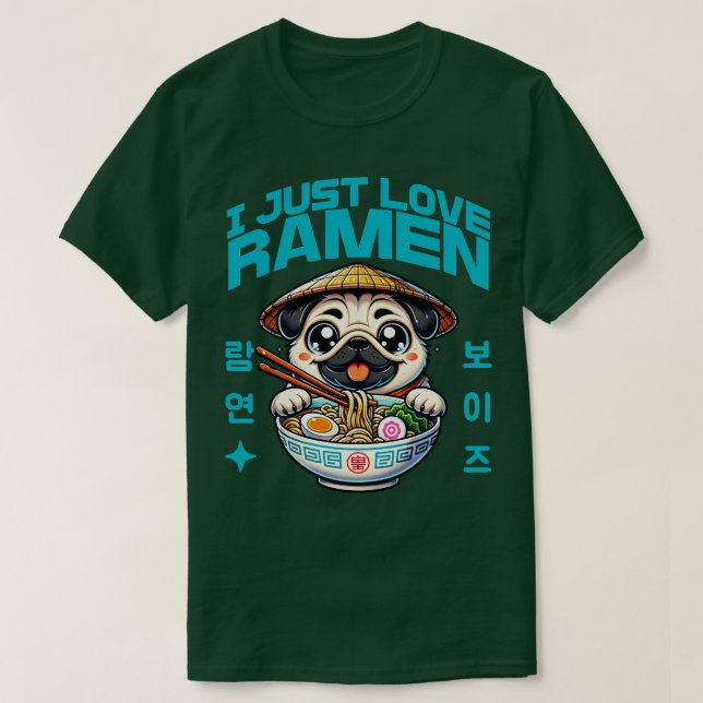 Camiseta Eu só amo Ramen (Frente do Design)