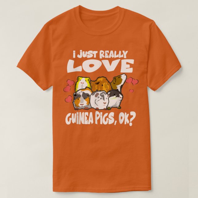 Camiseta Eu Só Amo Suínos De Guiné Ok (Frente do Design)