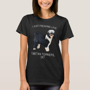 Camiseta Eu Só Amo Tibetano, Terrier Ok Cão