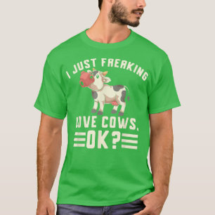 Camiseta Eu Só Apanhei Vacas De Amor Ok Fazenda Engraçada A