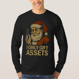 Camiseta Eu Só Dou Presentes de Ativos™ Crypto Papai Noel W