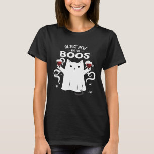 Camiseta Eu Só Estou Aqui Para O Ghos De Ghos Do Gato De Bo