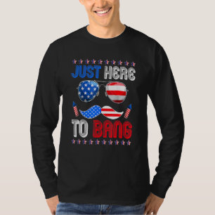 Camiseta Eu Só Estou Aqui Para Pegar A Bandeira Dos Eua Ócu