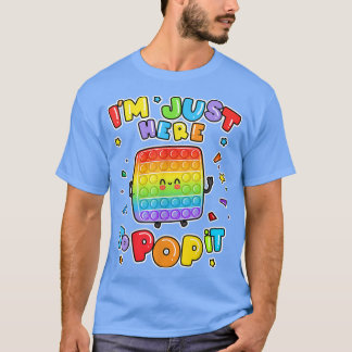 Camiseta Eu Só Estou Aqui Para Pop De Conselho Jogo Criança
